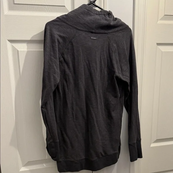 Cozy Charcoal Cowl Neck Sweater - Picture 3 of 4